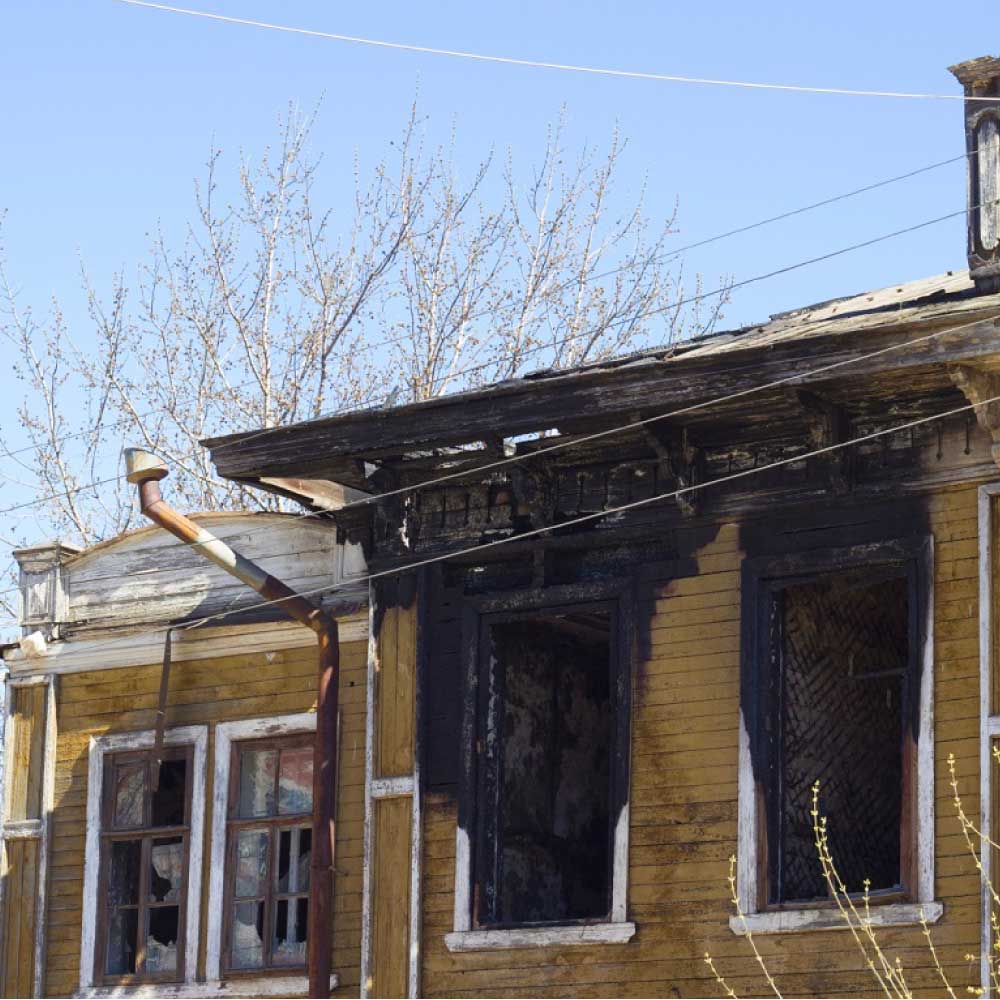 Fire Damage in home in central florida